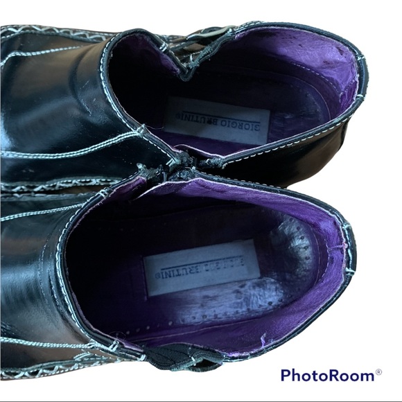 Vintage Giorgio Brutini Leather Ankle Boots size 7.5 - Picture 5 of 8